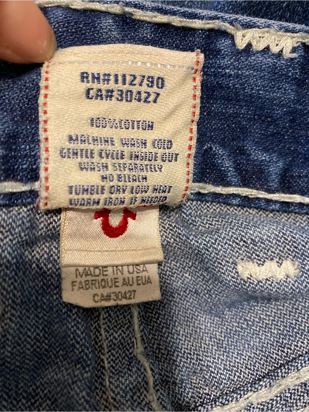 Vintage True Religion Ricky Super T Jeans - Size 30 (Made in USA) - Picture 15 of 15